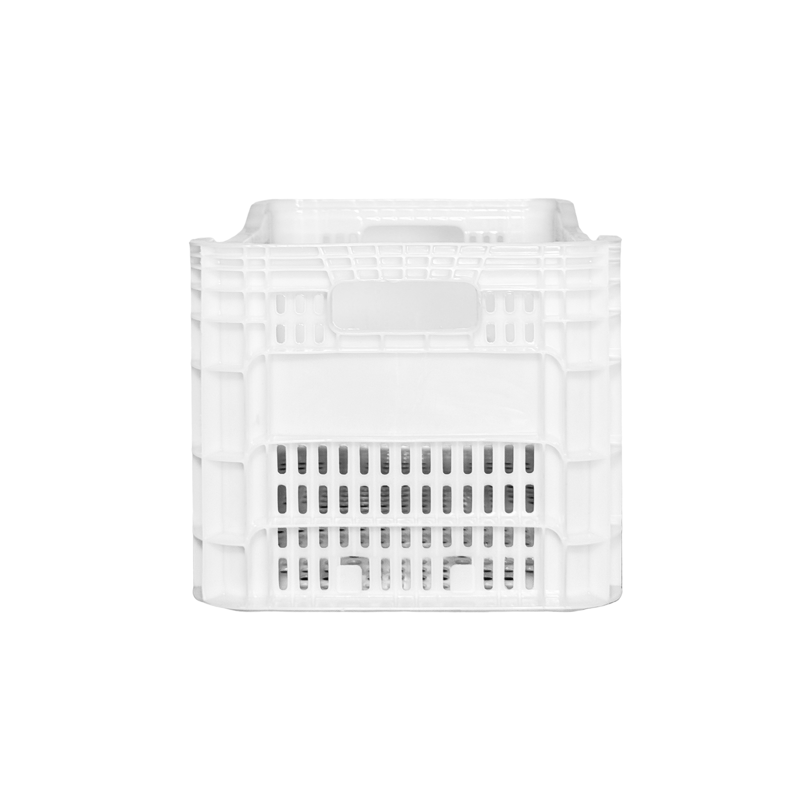 Caixa Plástica Empilhavel 60 Litros Hortifruti Organizadora - R701 BRANCA NATURAL