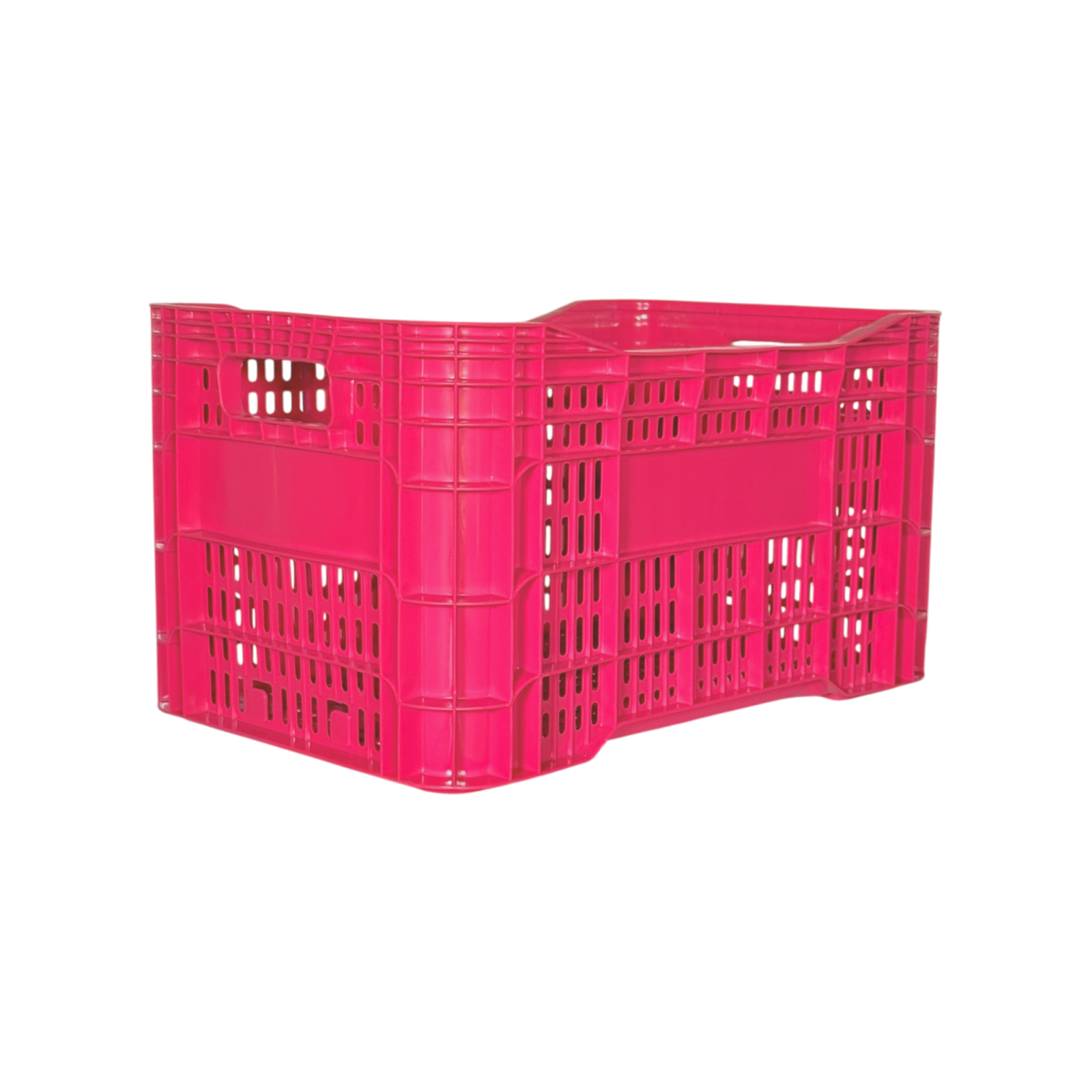 Caixa Plástica Empilhavel 60 Litros Hortifruti Organizadora - R701 ROSA - Imagem 3